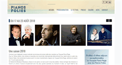 Desktop Screenshot of lespianosfolies.com